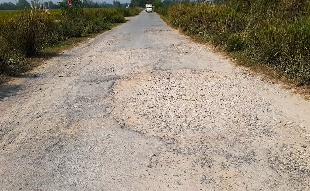 Roads are shabby even after spending crores