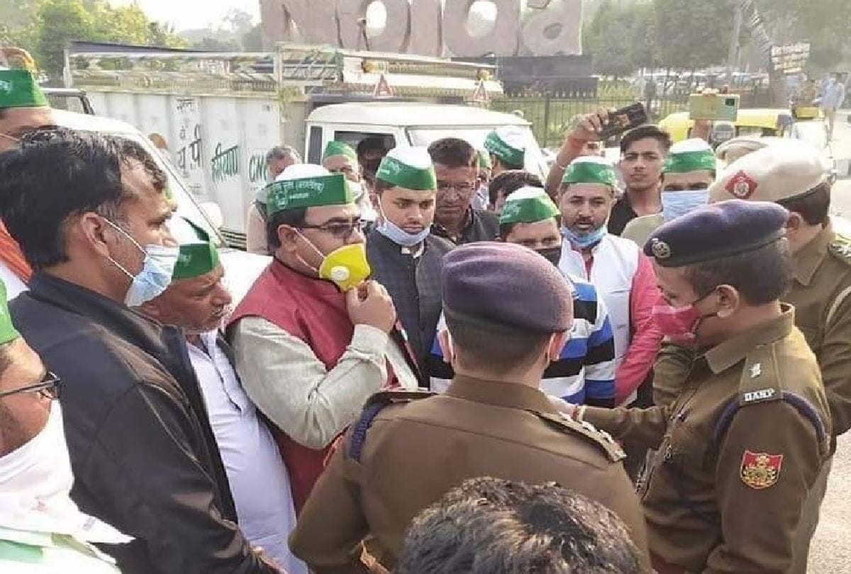 Farmers protest News: traffic jam on yamuna expressway and delhi highway in mathura