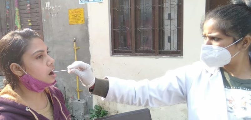 Survey campaign conducted in Hot Spot Gandhi Colony