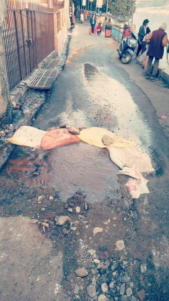 Somewhere drinking water, priceless water flowing in drains