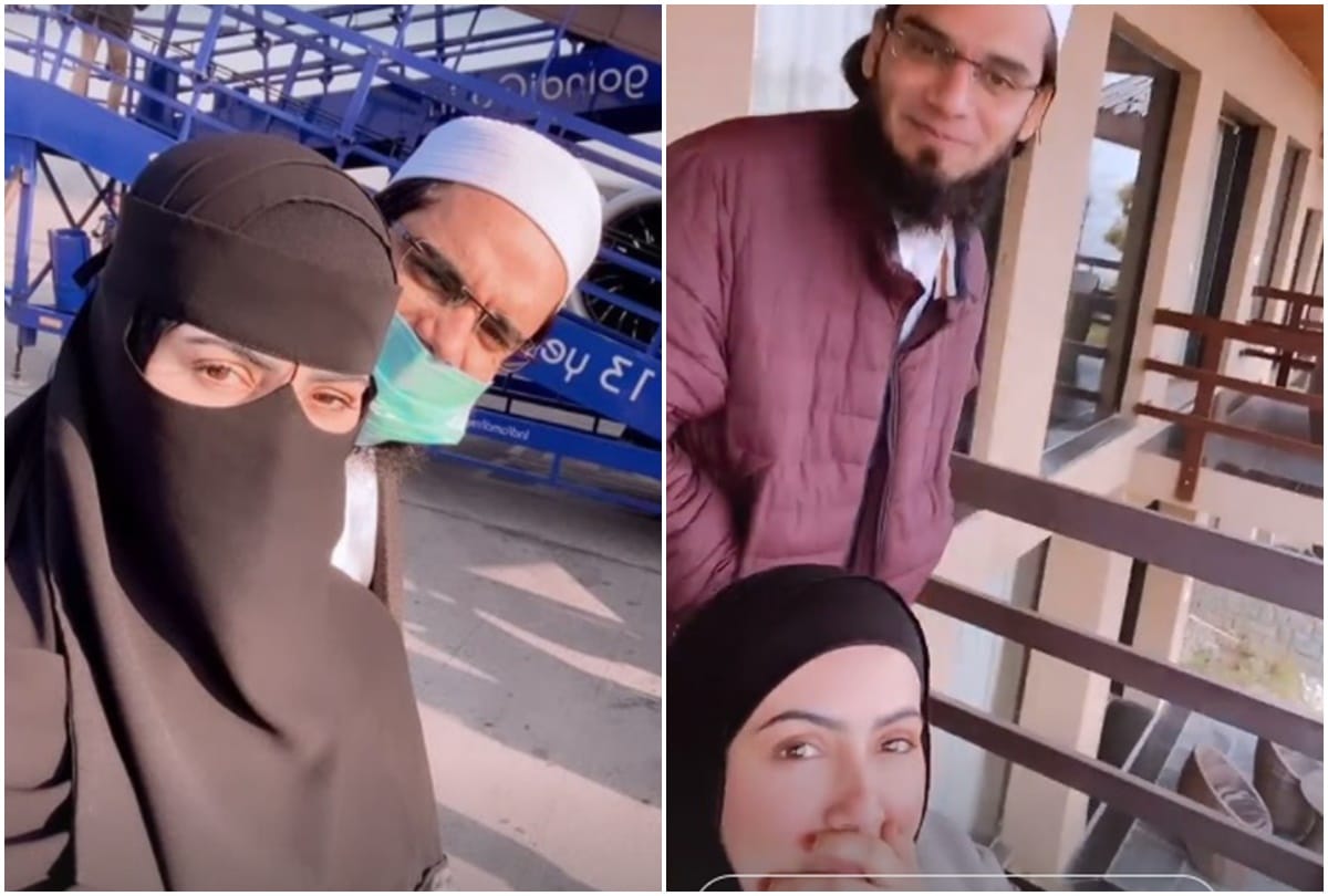 sana khan husband mufti anas honeymoon photo Radicals angry comments