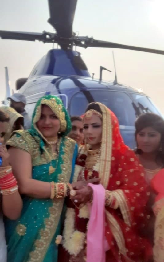 Pindora village daughter leaves by helicopter