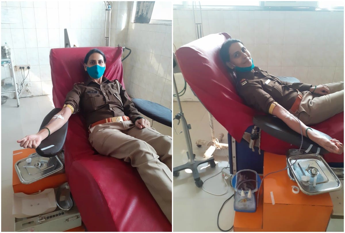 Up Police Sub Inspector Donate Blood Save Child Life