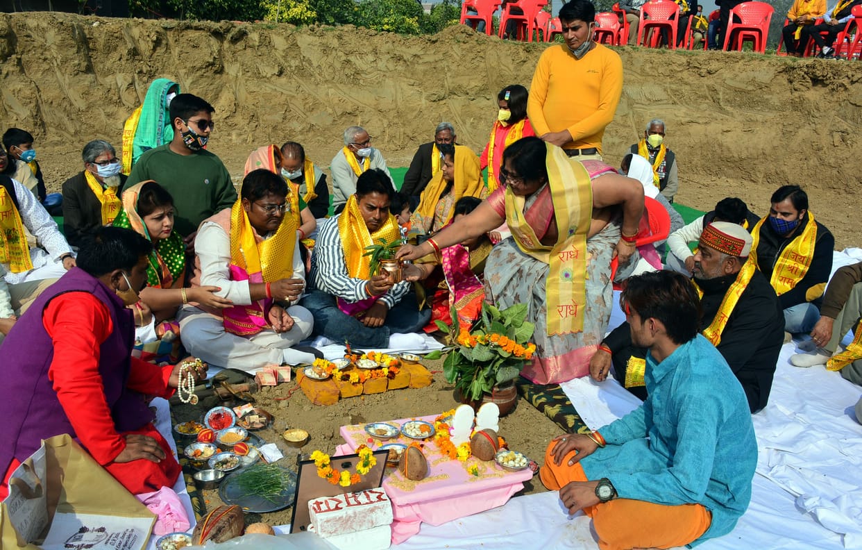 land worshiped for establishment 51 feet heigh shiva statue