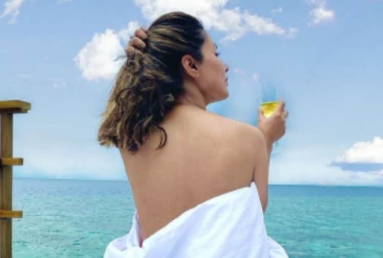 Hina khan bold photos during Maldives vacation goes viral