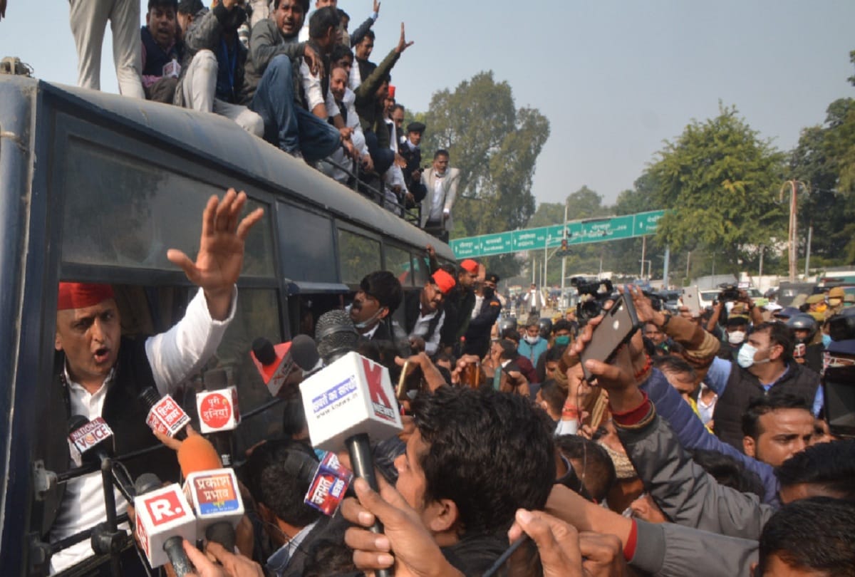 Samajwadi Party struggle for first time in four years see picture