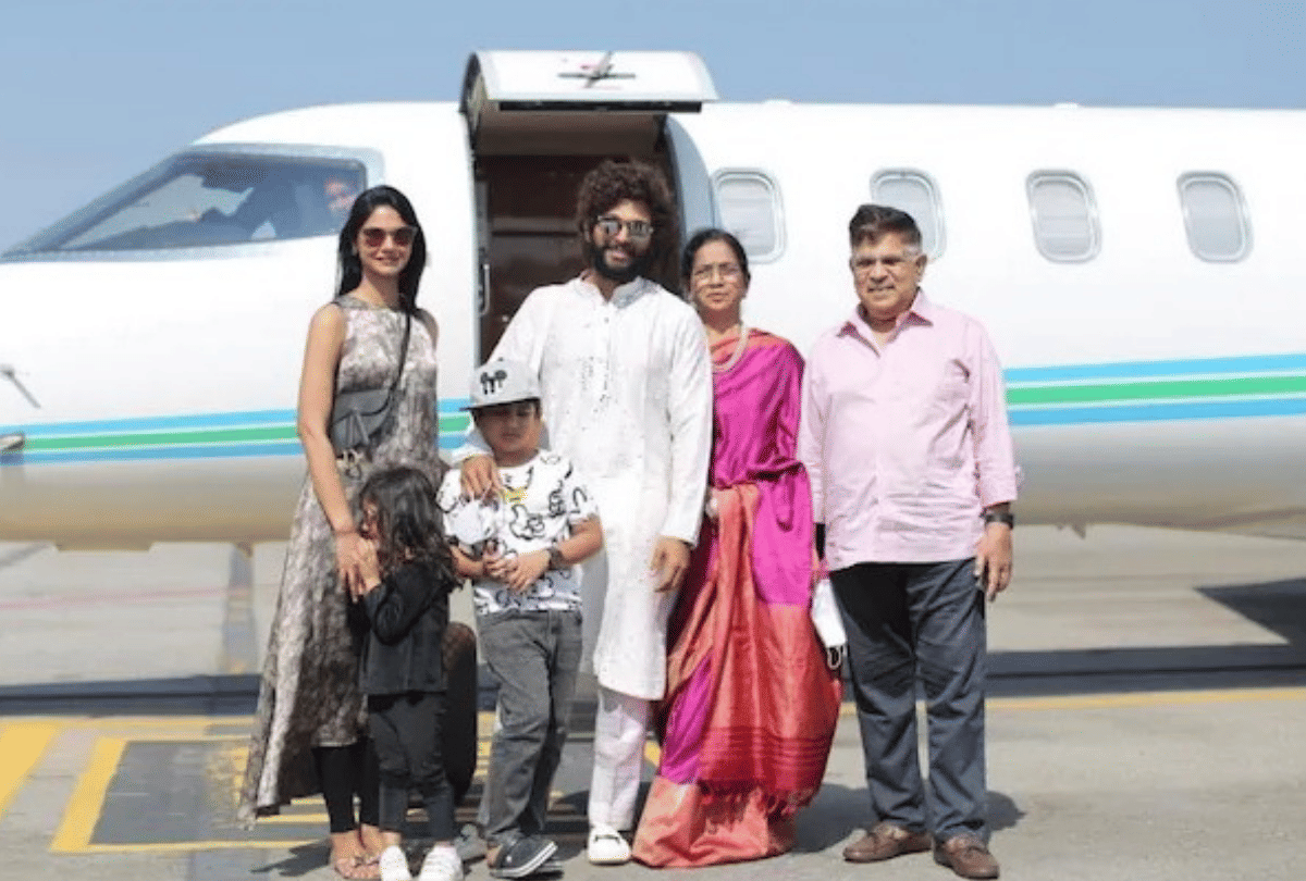 Allu Arjun and family head to Udaipur for Niharika Konidela grand wedding