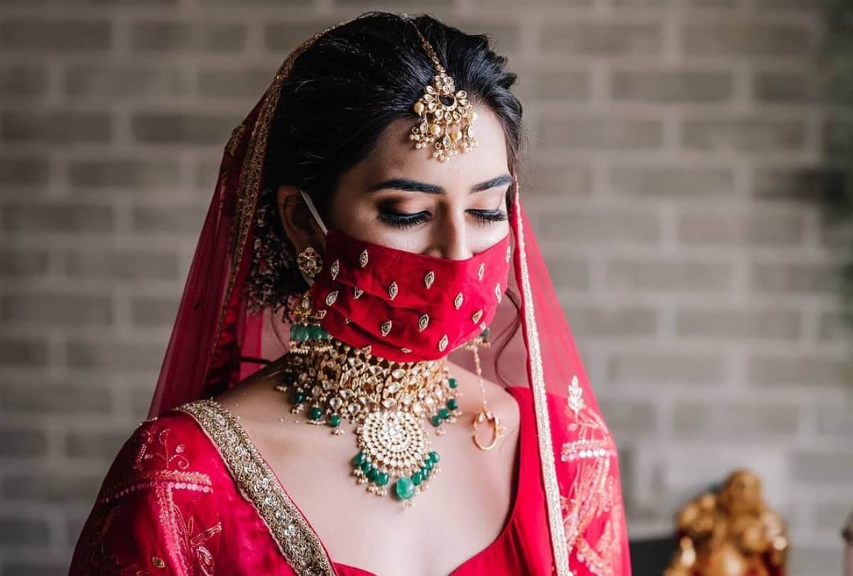 year ender 2020 matching bridal mask is the hottest fashion trend this year