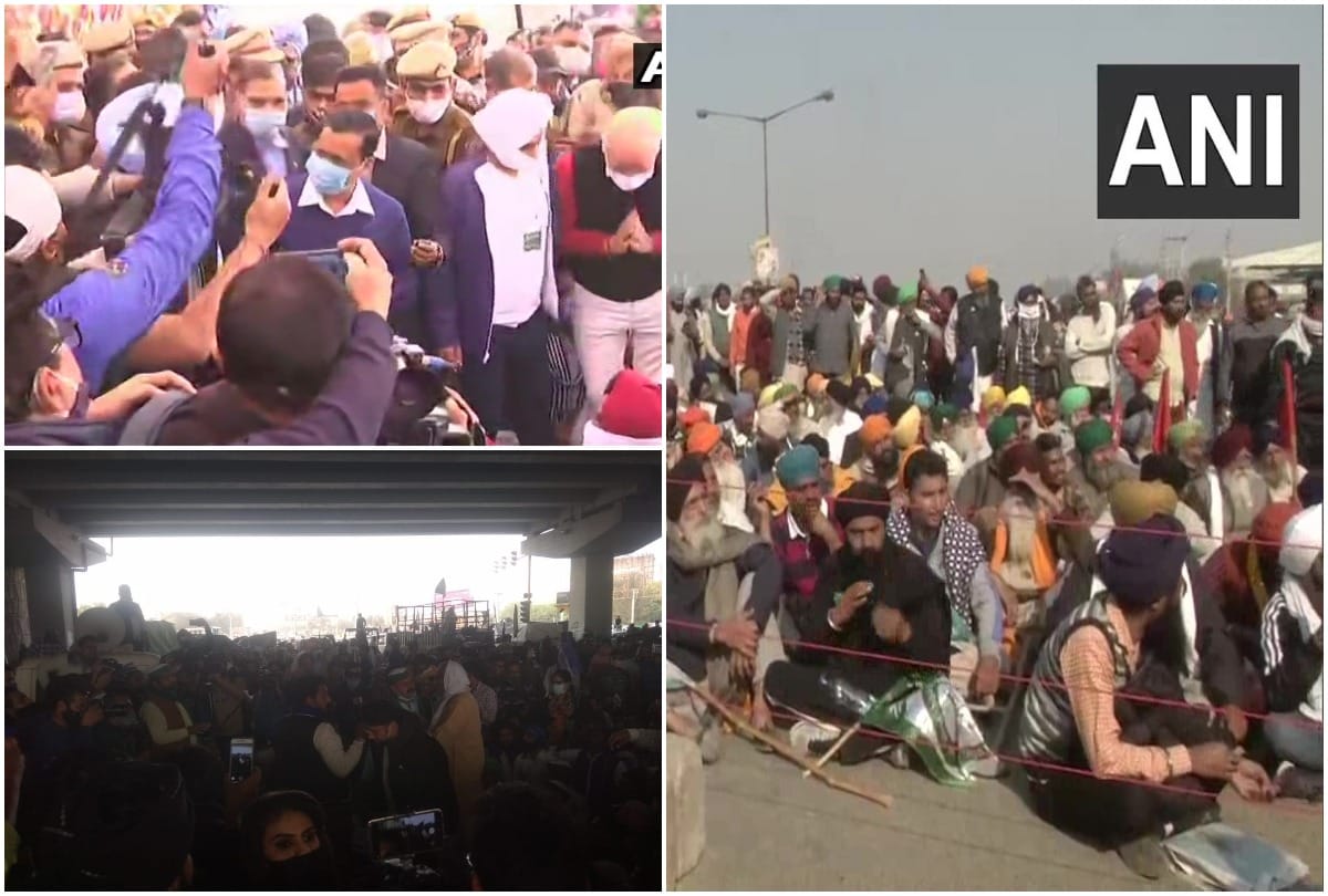 Corona guidelines neglected in Farmers protest political leaders also joins them forgeting precautions