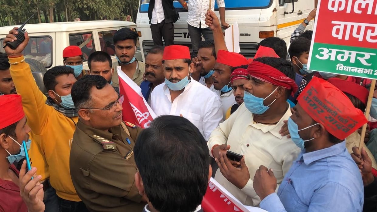 SP workers took to the streets in support of farmers