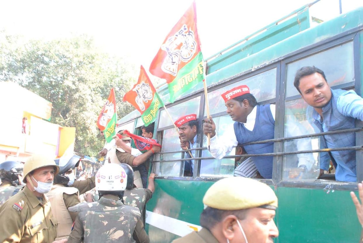 Demonstration of support in support of farmers