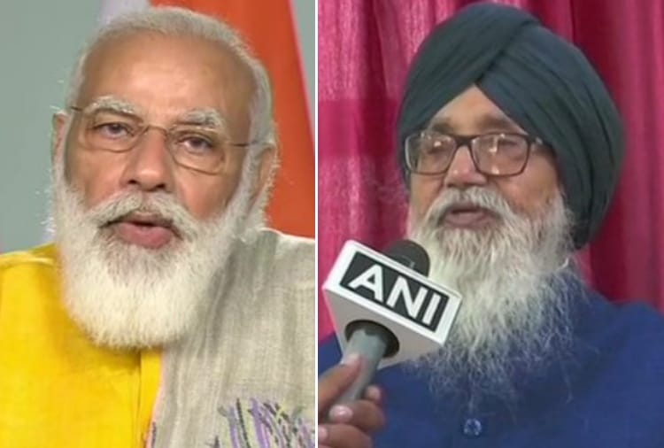Kisan Andolan: Former Punjab CM Parkash Singh Badal writes letter to PM Modi