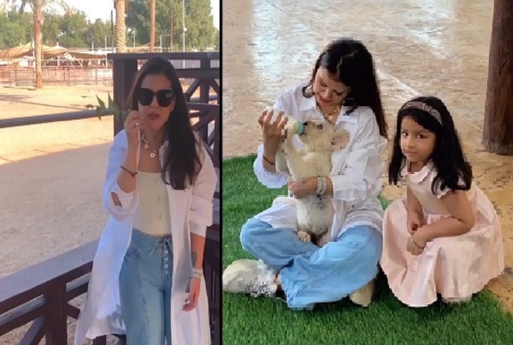 Sakshi dhoni post video on instagram, One of the most memorable moments at fame park 