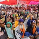 सिंघु बॉर्डर पर किसान