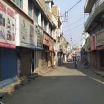 भारत बंद के दौरान बठिंडा में बंद पड़ी दुुुकानें।