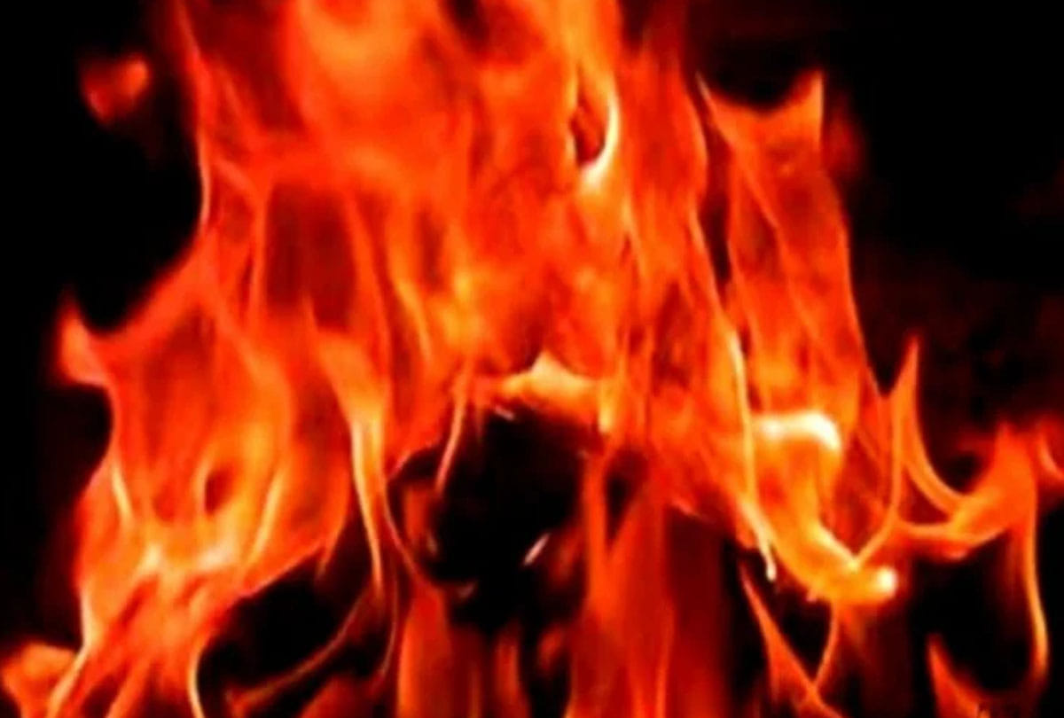 Fire from gas leak in married house, BJP leader scorched