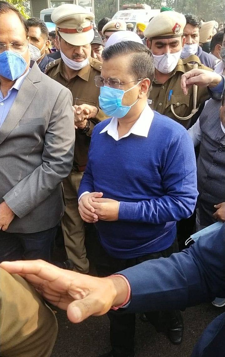 farmers protest, delhi cm arvind kejriwal meet farmers
