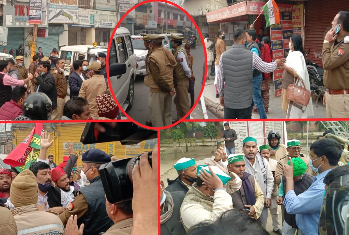 Bharat Band latest news gorakhpur effect of Bharat Bandh see image