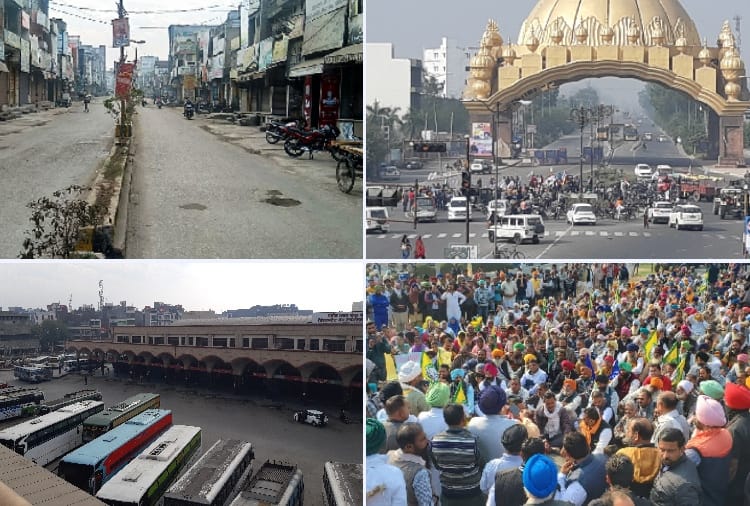 Punjab Bharat Bandh Today Latest News Update: See the impact of Bharat Bandh in Panjab in Photos