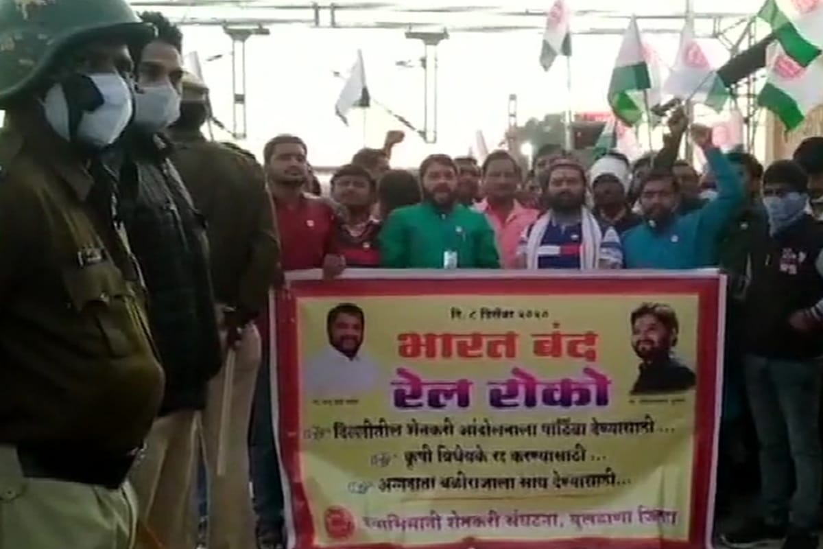 bharat bandh today live updates opposition parties support farmers protest modi govt farm laws congress bjp