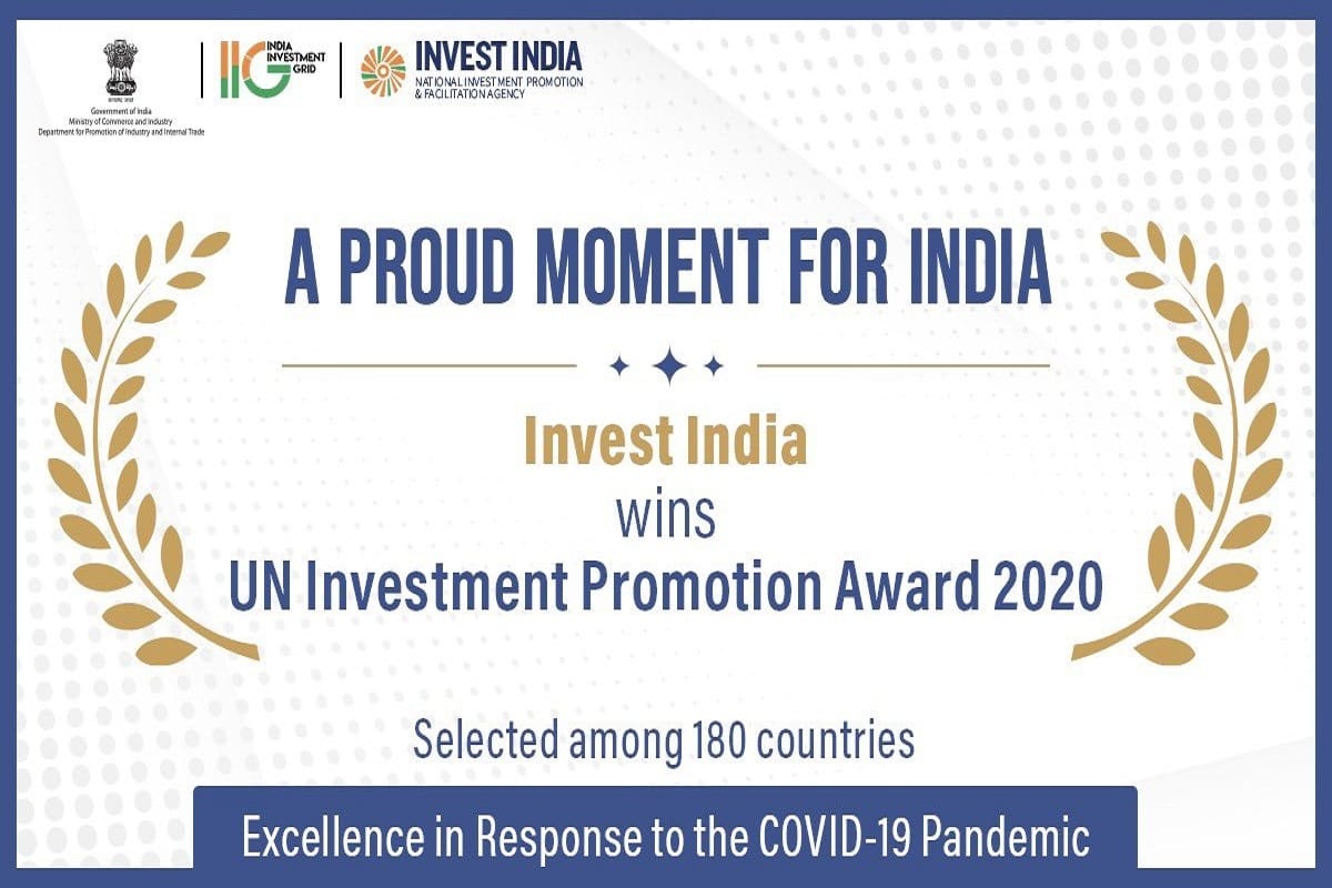 PM Narendra Modi congratulated Invest India for winning UNCTAD Investment Promotion Award 2020