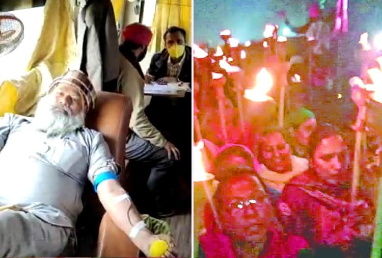 Bharat Bandh : Farmers protest against Farm laws by donating blood in Haryana