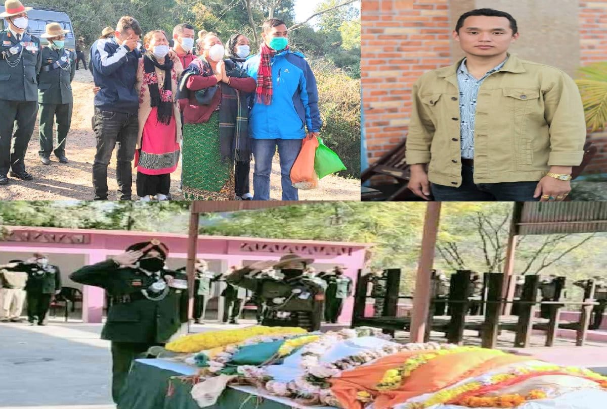 Himachal: wife bid adieu martyr husband on video call in subadhu