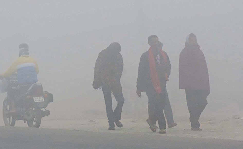 Cold in the morning amidst dense fog, relief from sunlight during the day