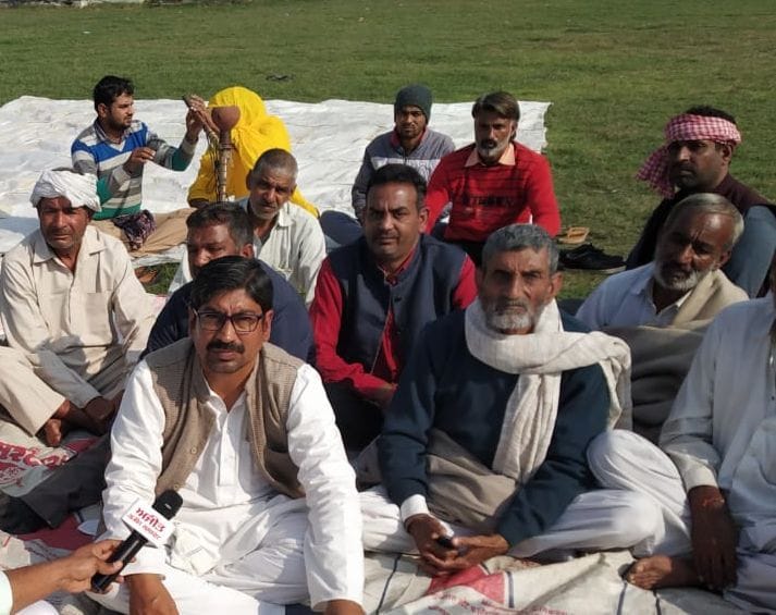 farmers death, dharna