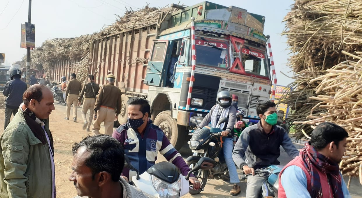 Farmer's jam in protest against agricultural laws