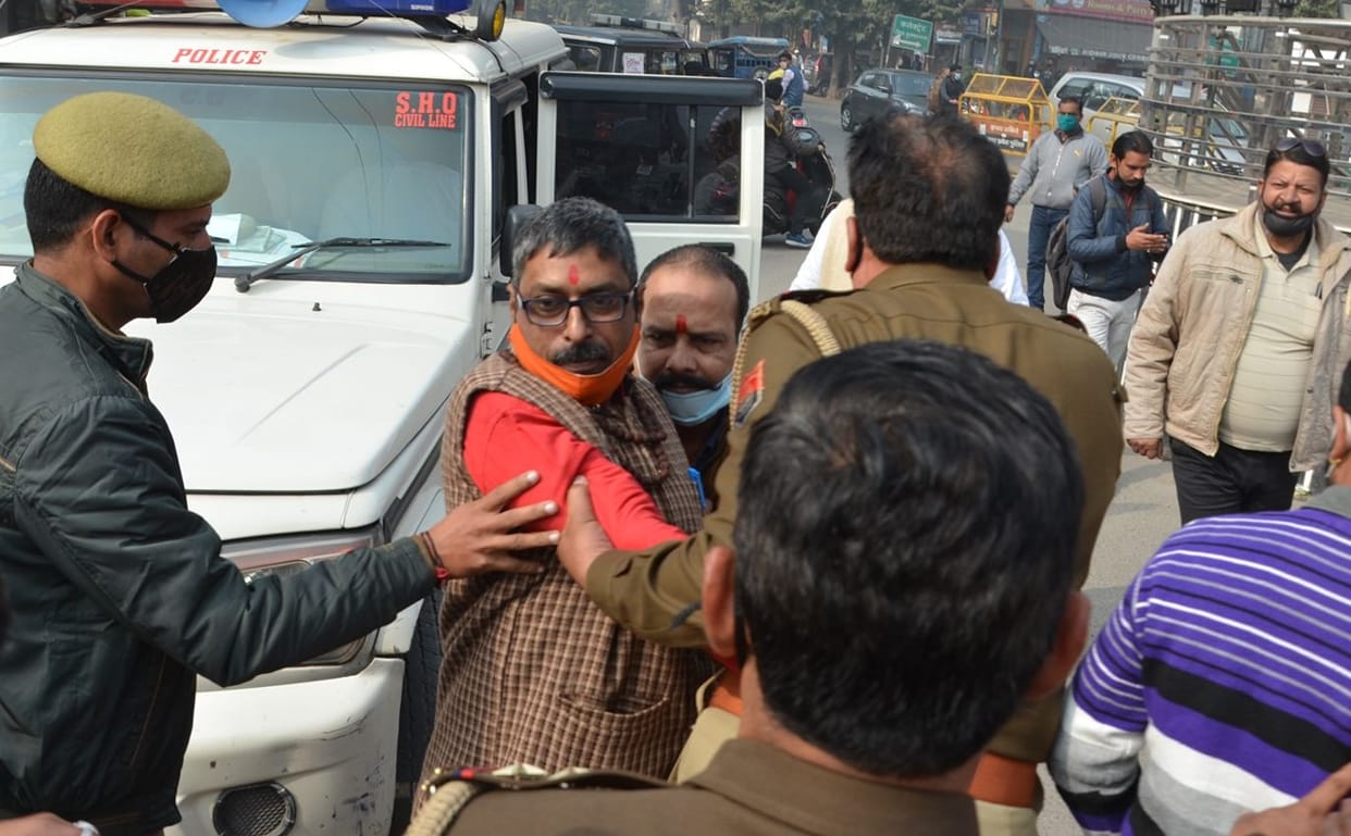 Kranti Sena activist arrested from Prakash Chowk