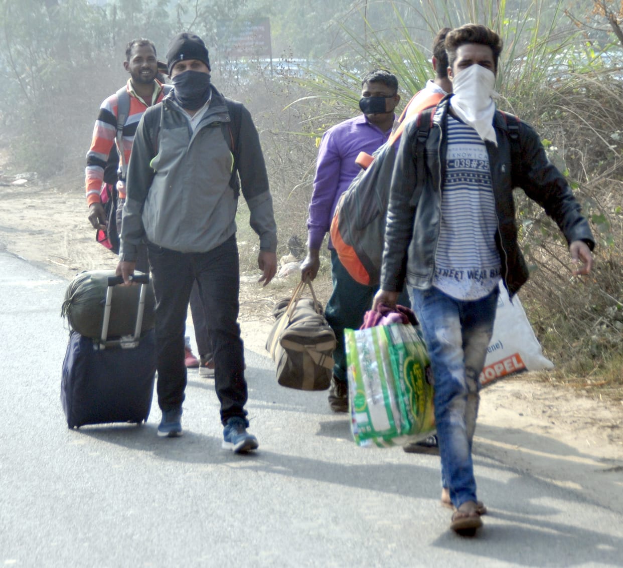 Trouble for riders increased, had to travel on foot