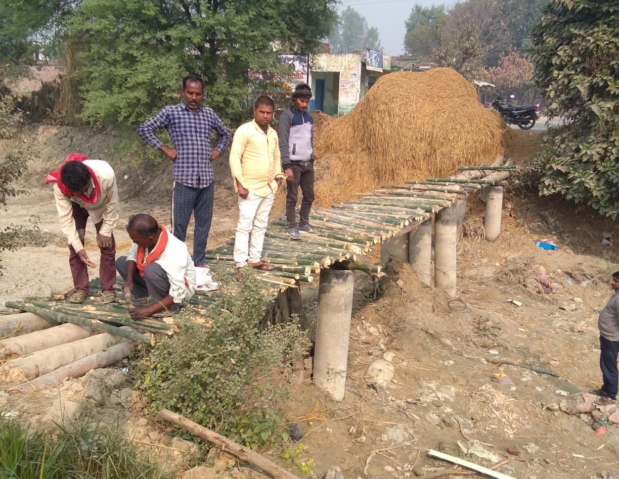 If the officers and leaders did not listen, the villagers themselves built a bridge over the canal
