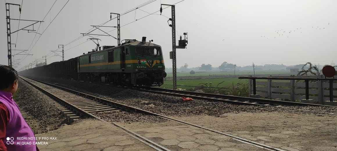 Coal laden freight train trial on DFC rail track