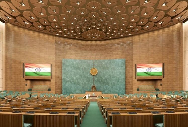 Video: Video released inside the new Parliament House two days before inauguration, see the grandeur of Lok Sabha and Rajya Sabha in the video - Government Of India Released Video Of New Parliament House Watch The Grand Royalty Of The Temple Of Democracy