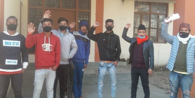 Protest against Chief Minister in Baluwakot