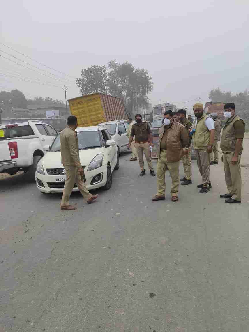 Police prevented farmers from going to Delhi by checking Uttarakhand border