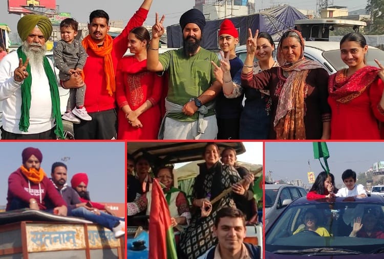Kisan Andolan : People from Punjab reached Delhi border to support farmers