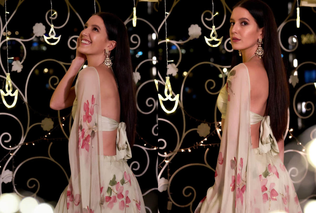 katrina kaif sister isabelle look effortlessly stunning in blue denim jeans with white crop top