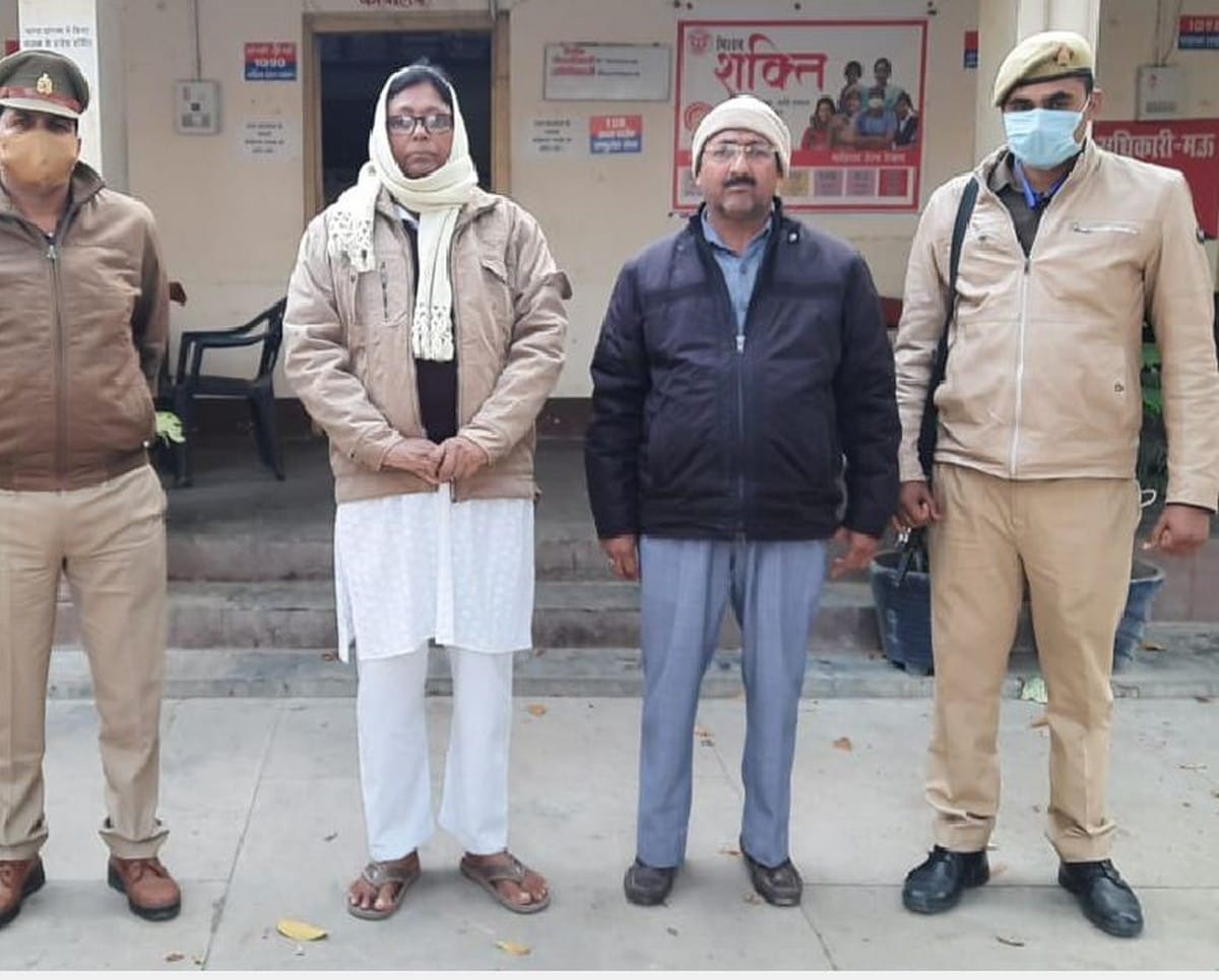 Mukhtar gang two accused wanted gangster arrested in mau up