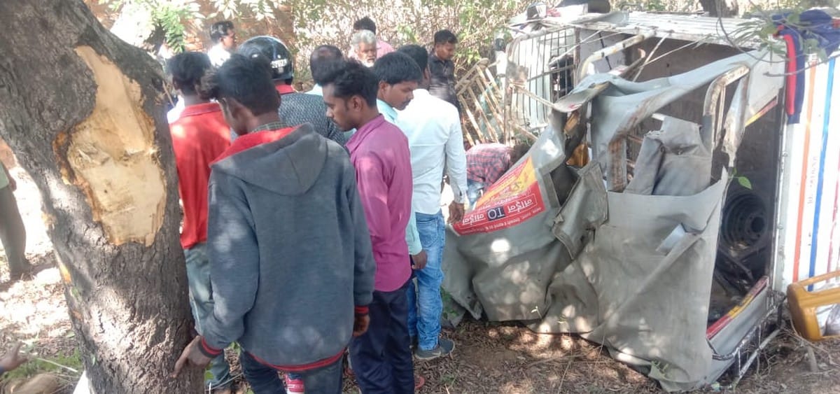 Pickup vehicle collided with tree 13 baratis injured in sonbhadra up