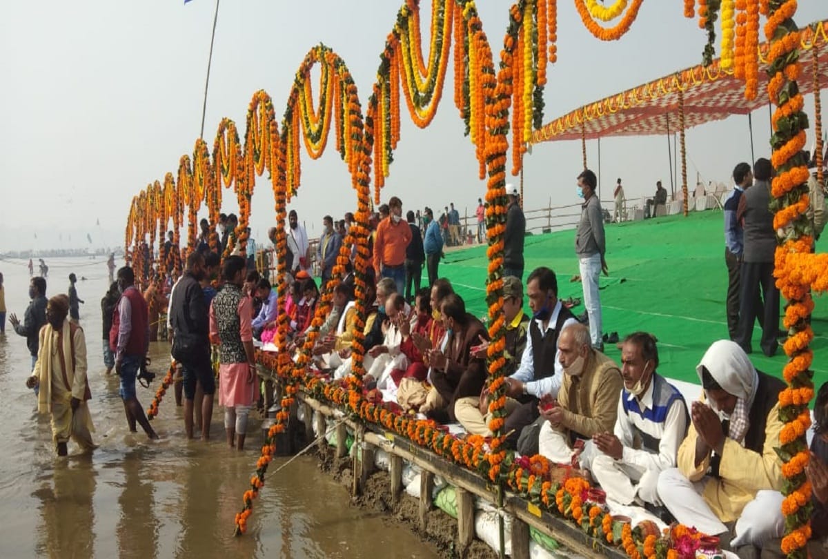 Ganga Pujan at Prayagraj Sangam to start Magh Mela, now the city of tents will be decorated