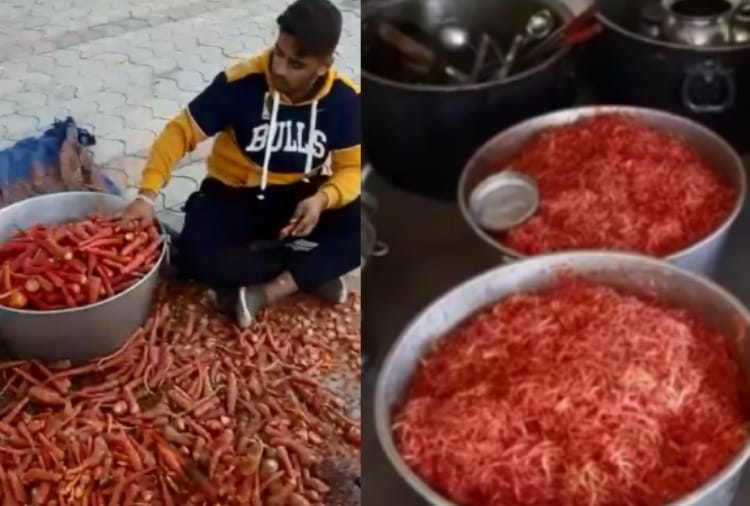 Villagers of Mohali sent Carrot halwa to delhi for farmers 