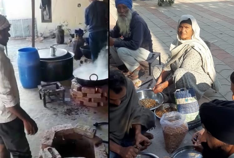 Villagers of Mohali sent Carrot halwa to delhi for farmers 