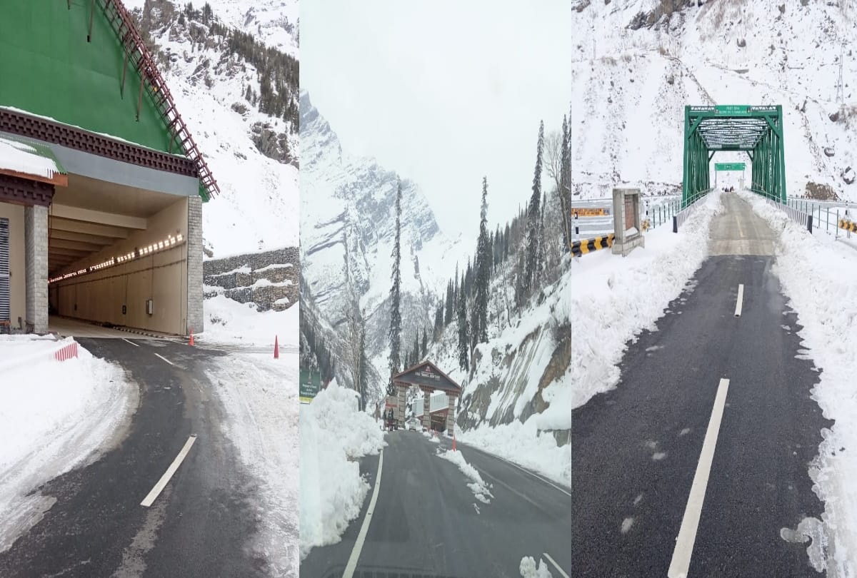 road restored from Solanganala to Atal Tunnel Rohtang in himachal
