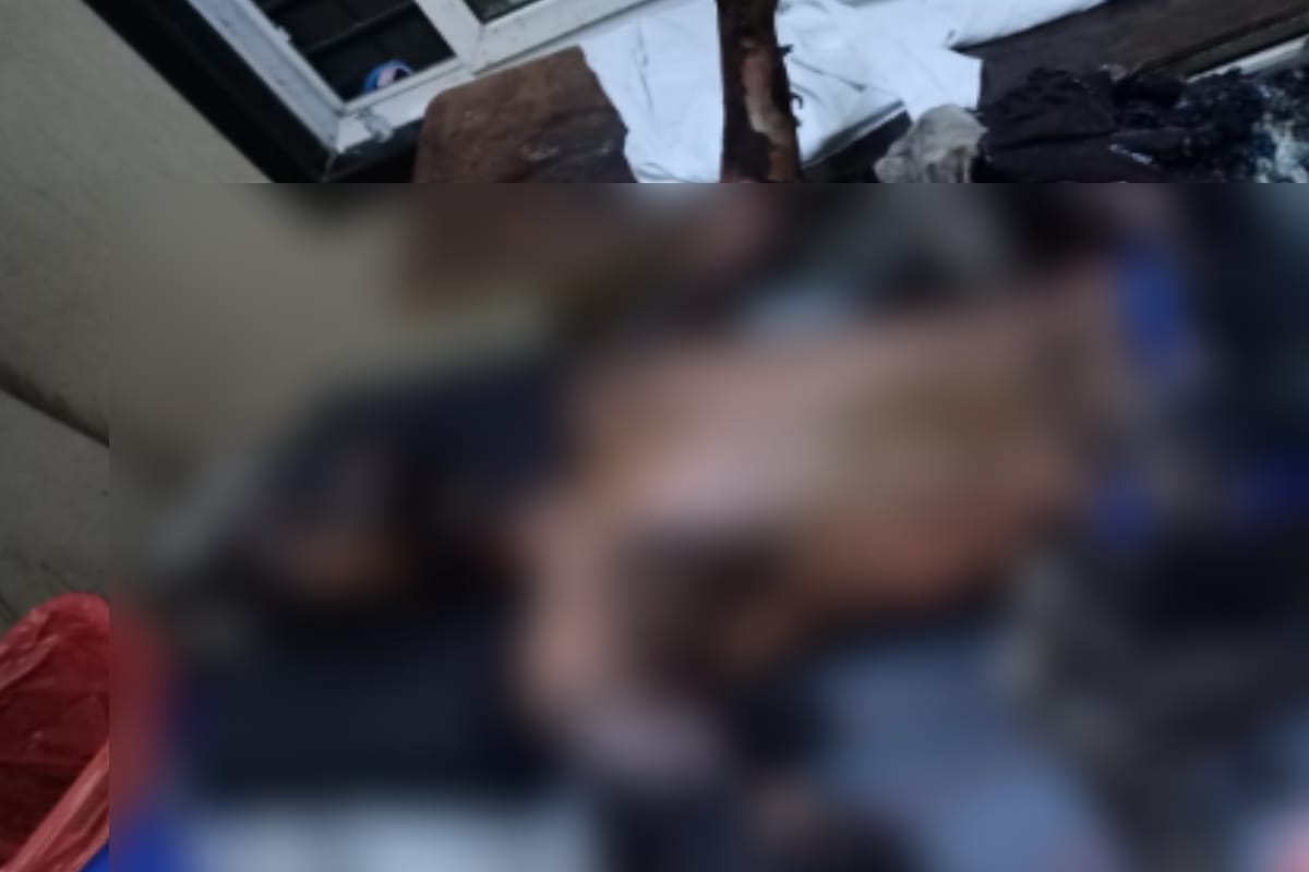 man set  himself to fire to pouring petrol in Tipinagar, Meerut