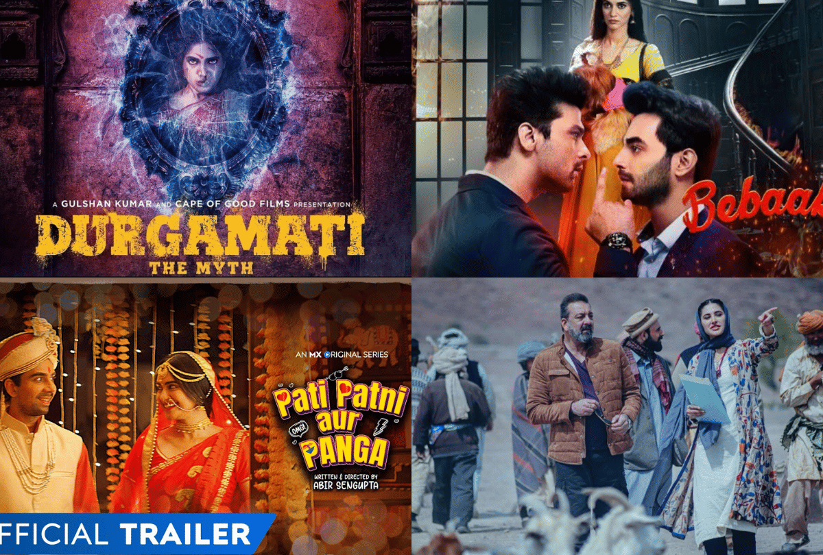 Indoo Ki Jawani Pati Patni aur Panga Durgavati Movies and Web series release on this Friday