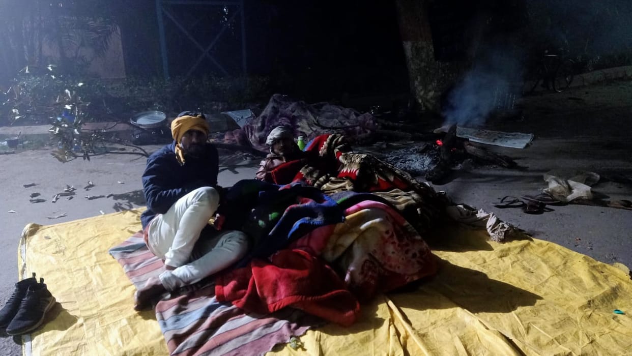 BHU Varanasi disabled students protest blow from the students many injured