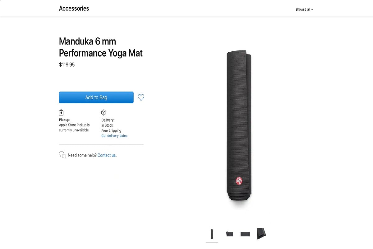 Apple yoga mats even they are as costly as a budget Android smartphone