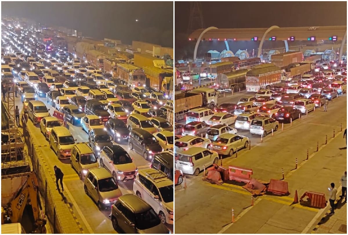 Kisan Andolan Today Latest News: Agra Yamuna Expressway Traffic Jam Farmers Protest News: traffic jam on Yamuna expressway in Agra
